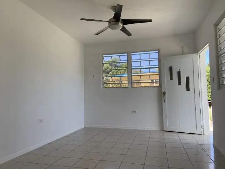 Living area inside Alfonso/Muniz Apartments